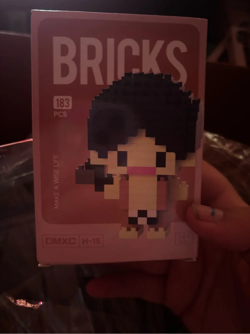 Pixel Figure Building Set - Pink